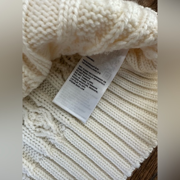 Lafayette 148 New York Fine Gauge Merino Wool Cable Knit Hoodie Zipper Sweater - Picture 8 of 8